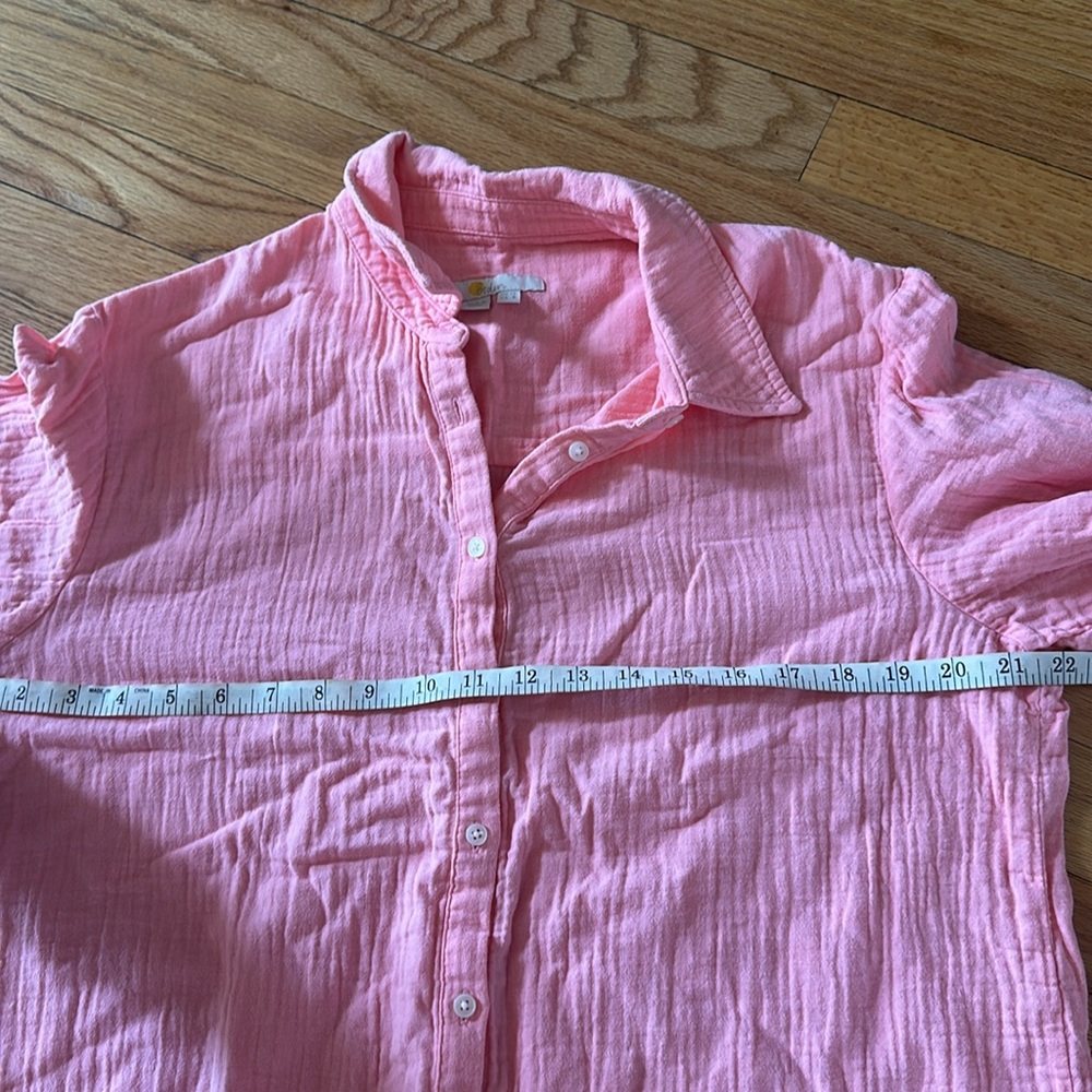 Boden Cotton Texture Shirt in Pink - Picture 10 of 10